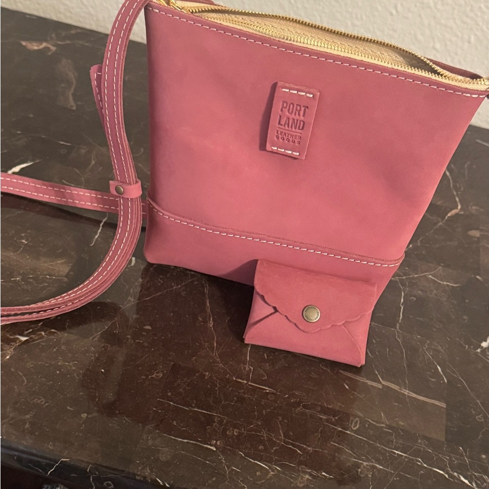 Portland Leather Festival Foxglove Crossbody Bag